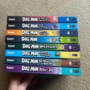 Dog Man Book Series by Dav Pilkey. 8 books total